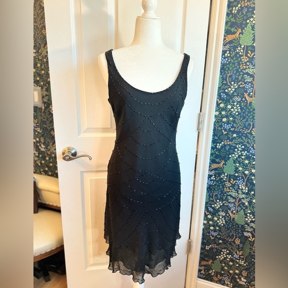 Jones New York Dresses & Skirts - Vintage Jones New York Black Beaded Mini Dress​